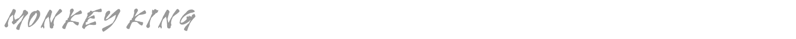 Monkey King font preview